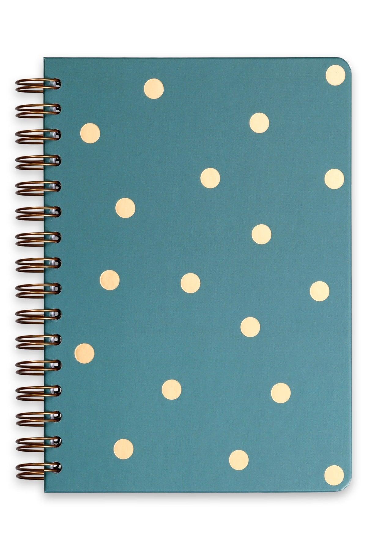 A5 Timeless Planner Agenda Polka Dot Green