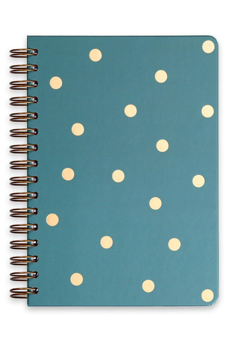 A5 Timeless Planner Agenda Polka Dot Green