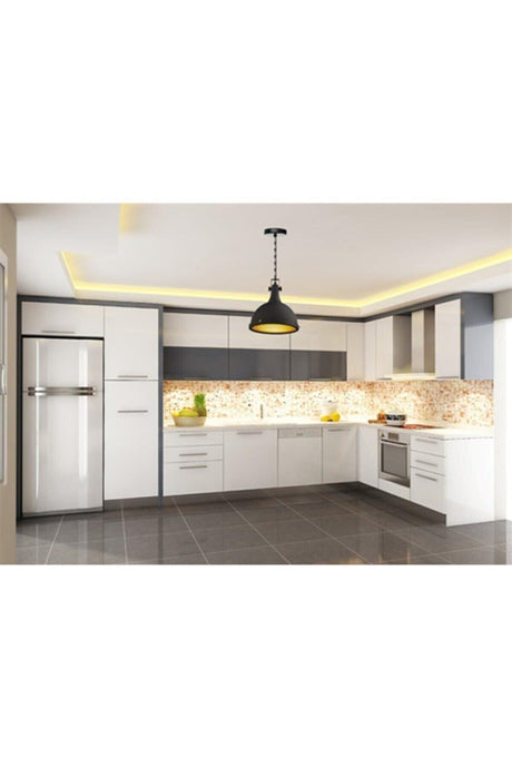 Acera Black Chandelier Single Modern Decorative Pendant Lamp Restaurant Showroom Fitness Kindergarten Home - Swordslife