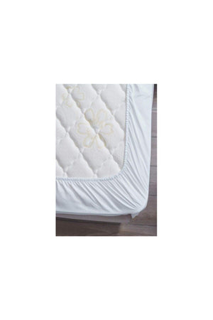 Light Gray Combed Cotton Single Elastic Bed Sheet 100x200cm - Swordslife