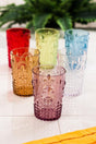 Acrylic Colored 6 Pcs Short Glasses & Water Soft Drink Coffee Side Glasses 400 ml (Not Glass) - Swordslife