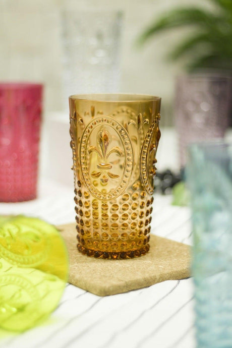Acrylic Colored 6 Pcs Tall Glass & Water Soft Drink Glass 750 ml (Not Glass) - Swordslife