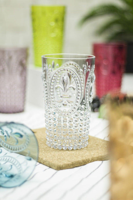 Acrylic Colored 6 Pcs Tall Glass & Water Soft Drink Glass 750 ml (Not Glass) - Swordslife