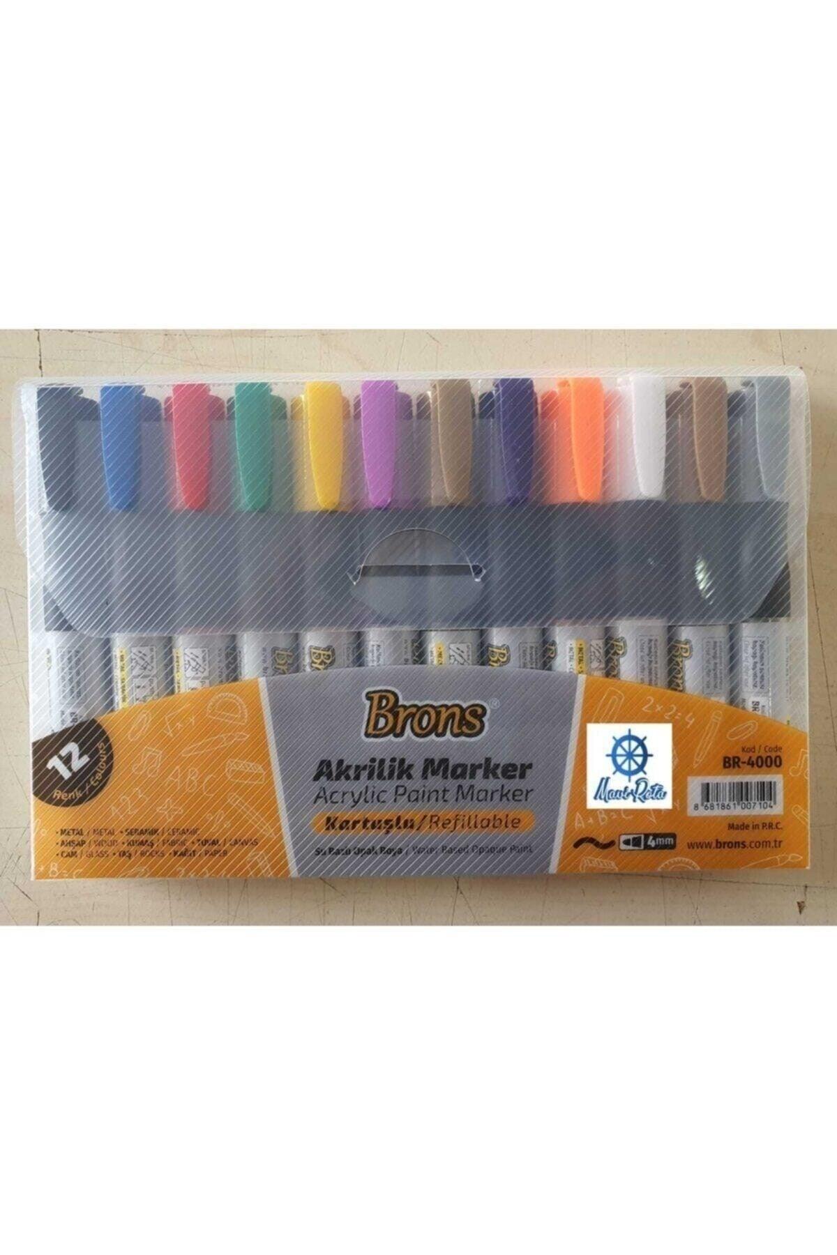 Acrylic Marker 12 Colors 4mm Metal