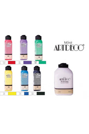 Acrylic Paint 6 Vivid Colors 140ml White 500 ml