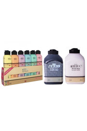 Acrylic Paint 6x75ml Pastel Colors 500ml