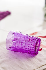 Acrylic Purple 6 Pcs Short Glass & Water Soft Drink Coffee Side Glass 400 ml (not glass) - Swordslife