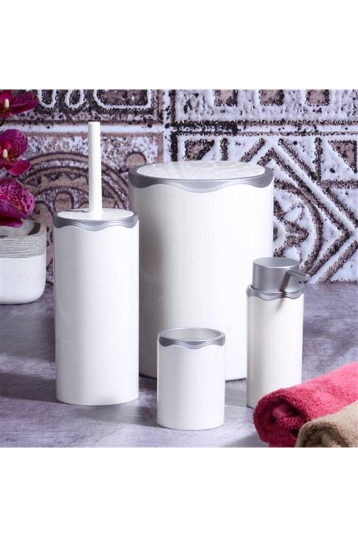 Acrylic White Matt 4 Piece Bathroom Set