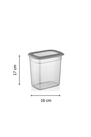 Advantageous 6 Pcs Anthracite Durable Storage Box Rectangular Storage Container Set (6 X 2LT) - Swordslife