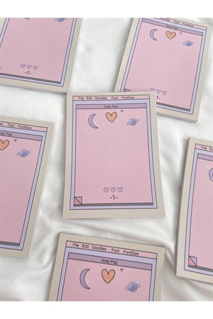 Aesthetic Digital Note Pad To Do List
