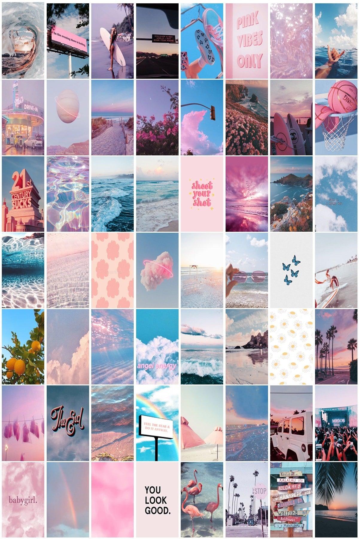 Aesthetic Summer 60's Poster Wall Poster Set - Swordslife