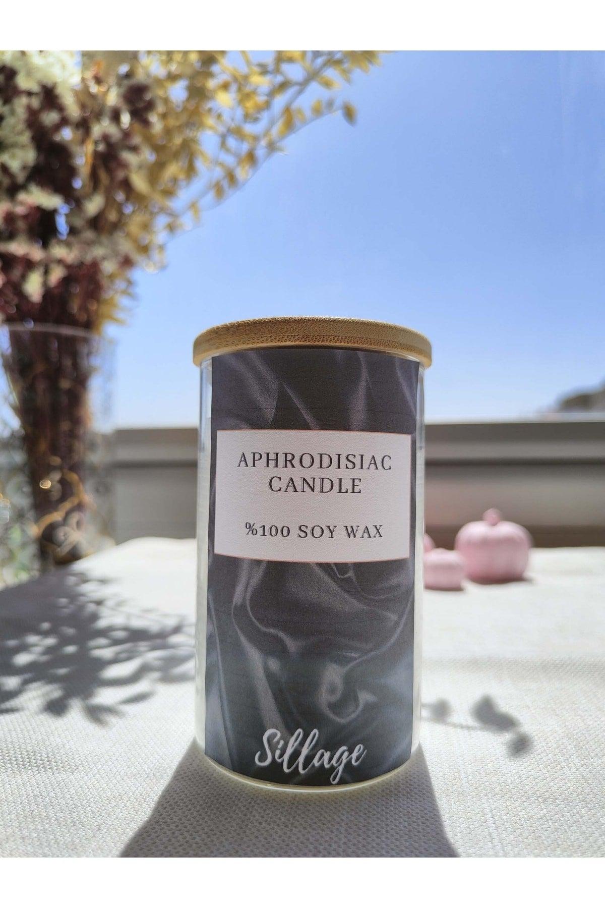 100% Soy Organic Therapy Candle with Aphrodisiac Luxury Scented Bamboo Lid - Swordslife