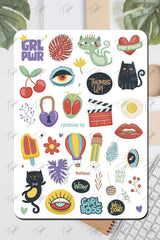 Agenda Sticker Set 485 Pieces Notebooks