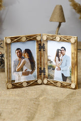 Wooden Double Hinged 15x21 cm Photo Frame - Swordslife