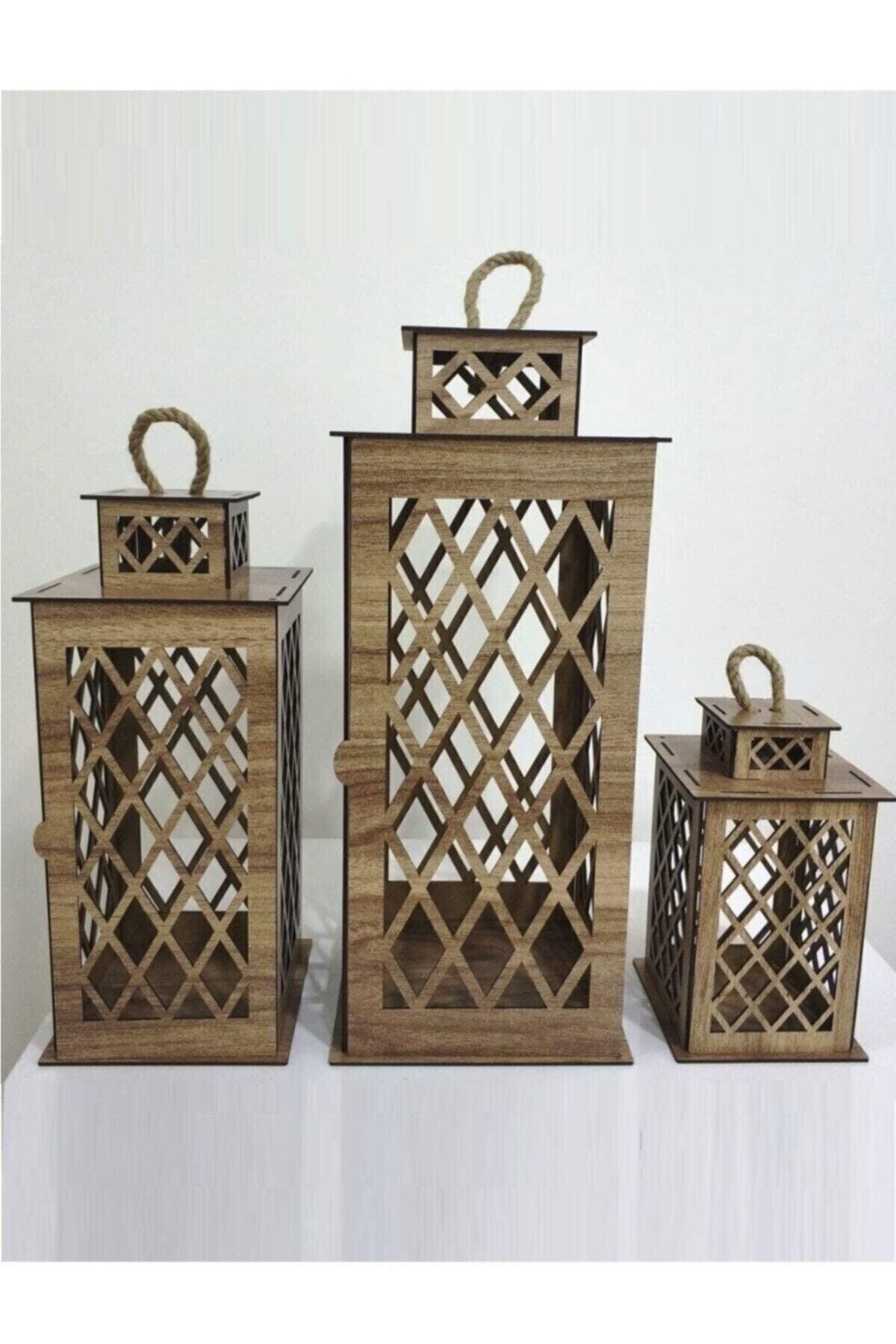 Wooden Lantern Candle Holder - Swordslife