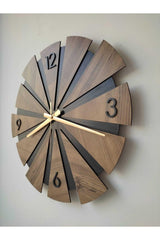 Wooden Layer Organic Wall Clock With Silent Flowing Mechanism 40x40 Cm - Swordslife