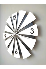 - Wooden Layer Organic Wall Clock with Silent Flowing Mechanism 40x40 Cm - Swordslife