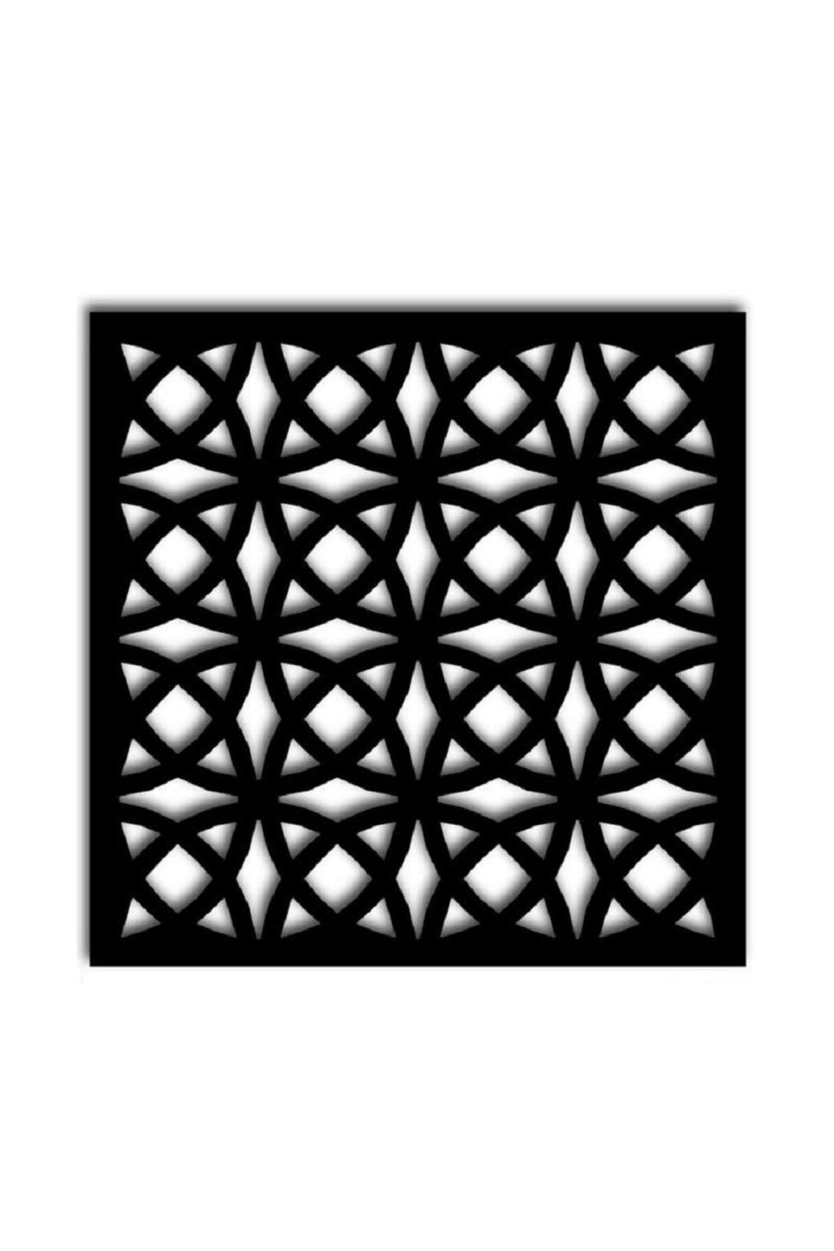 Wooden Room Divider/Separator/ Wall Panels Black Pattern - Swordslife