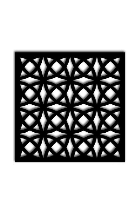 Wooden Room Divider/Separator/ Wall Panels Black Pattern - Swordslife