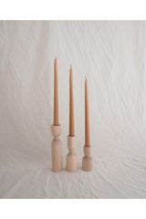 Wooden Design Renka Timber 3 Piece Candlestick Set - Swordslife