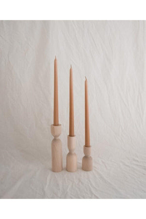 Wooden Design Renka Timber 3 Piece Candlestick Set - Swordslife