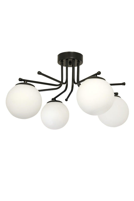 Ahsen 4-Set Black and White Glass Chandelier - Swordslife