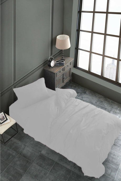 Akfil Cotton White Single Duvet Cover Set - Swordslife