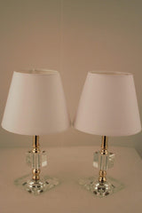 Akif Double Gold Crystal Lampshade White - Swordslife