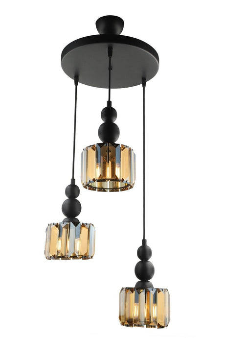 Alaba 3rd Chandelier Black Honey Stone - Swordslife