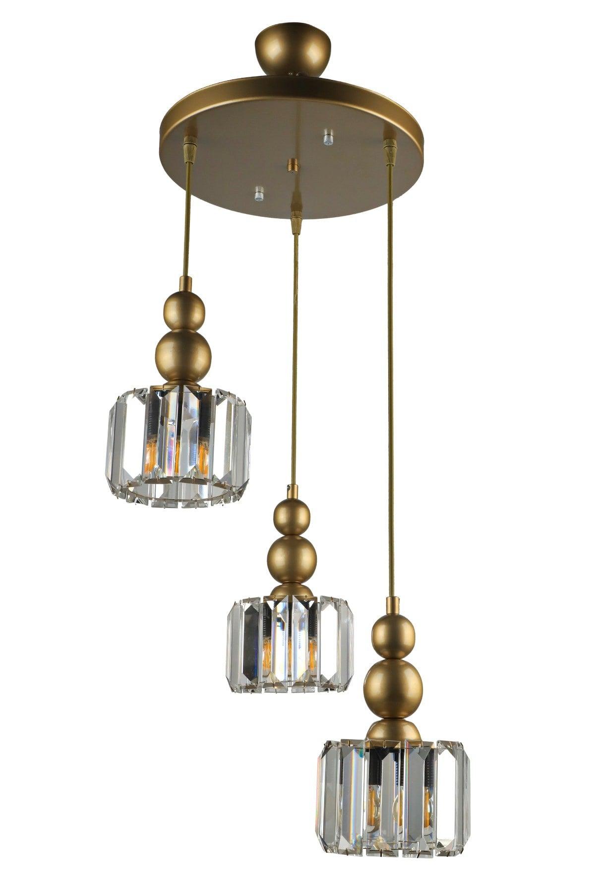 Alaba 3rd Chandelier Tumbled Transparent Stone - Swordslife