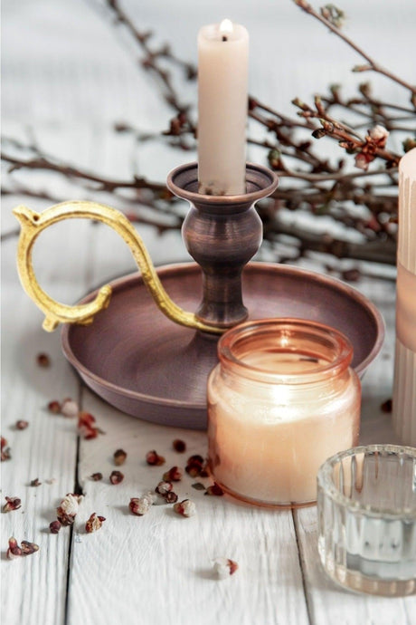 Alem Candle Holder Straight Oxide Turna2581-3