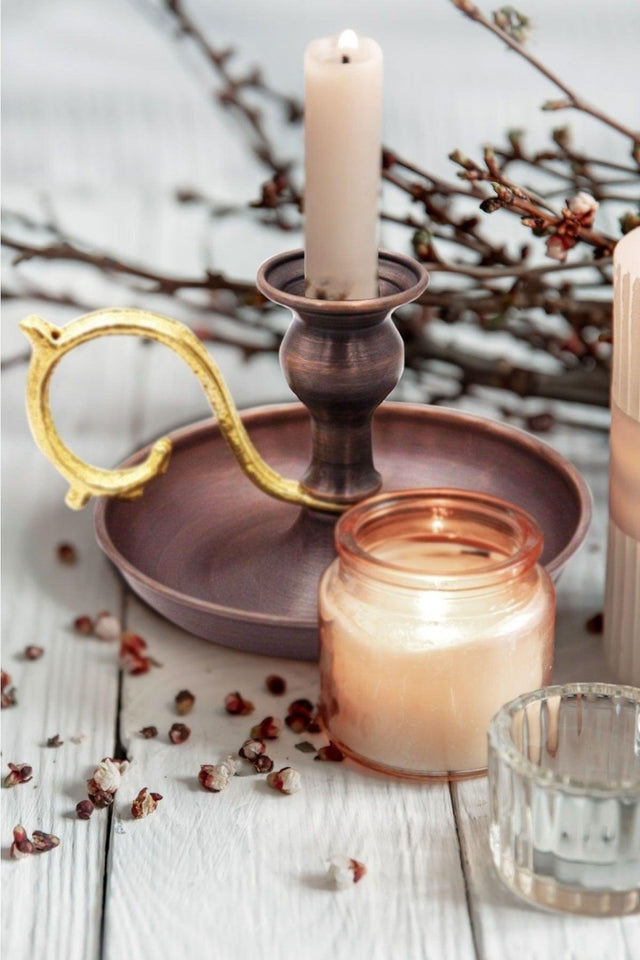 Alem Candle Holder Straight Oxide Turna2581-3