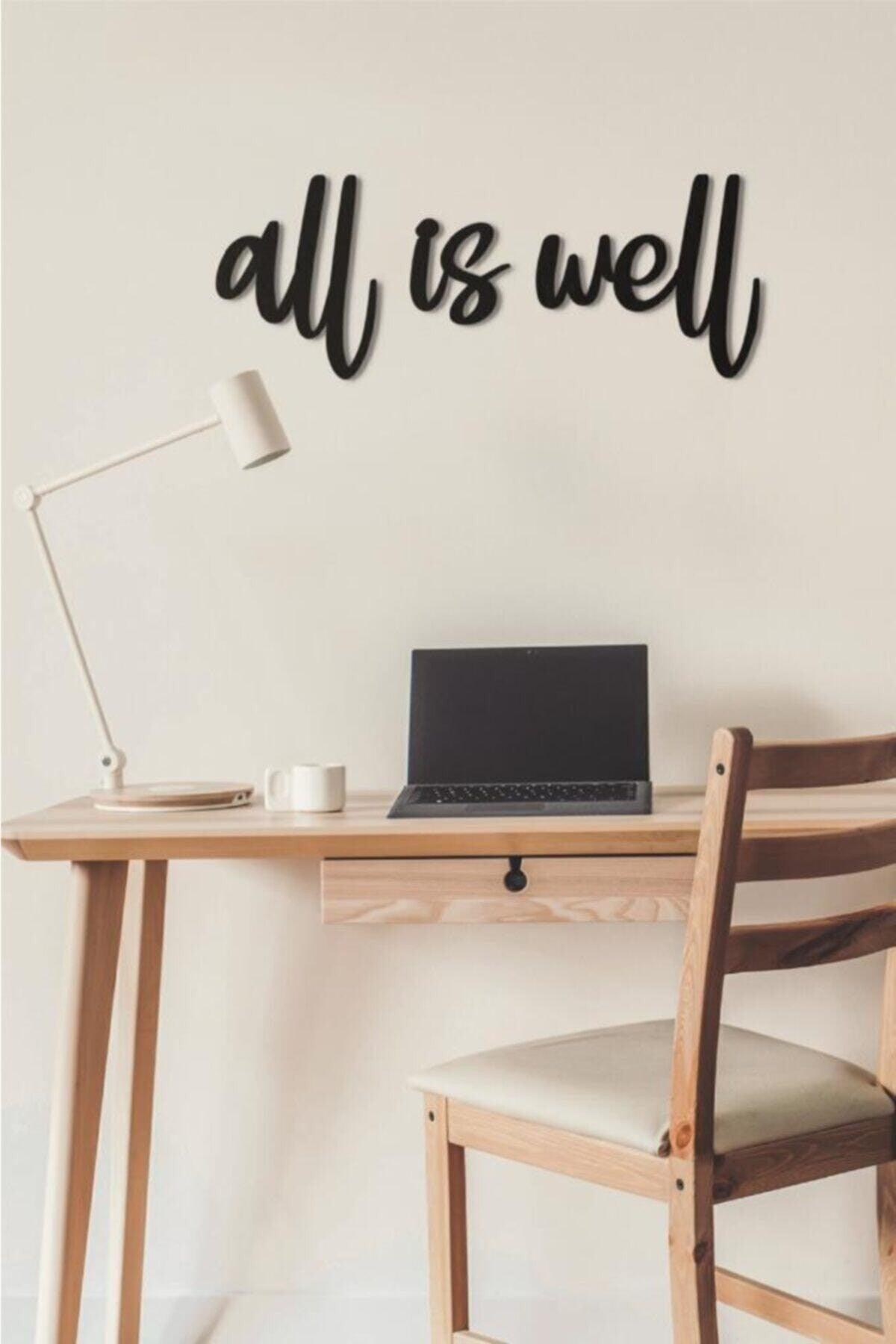 All Is Well Graffiti Wood Wall Painting Decorative Wall Ornament - Swordslife