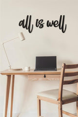 All Is Well Graffiti Wood Wall Painting Decorative Wall Ornament - Swordslife