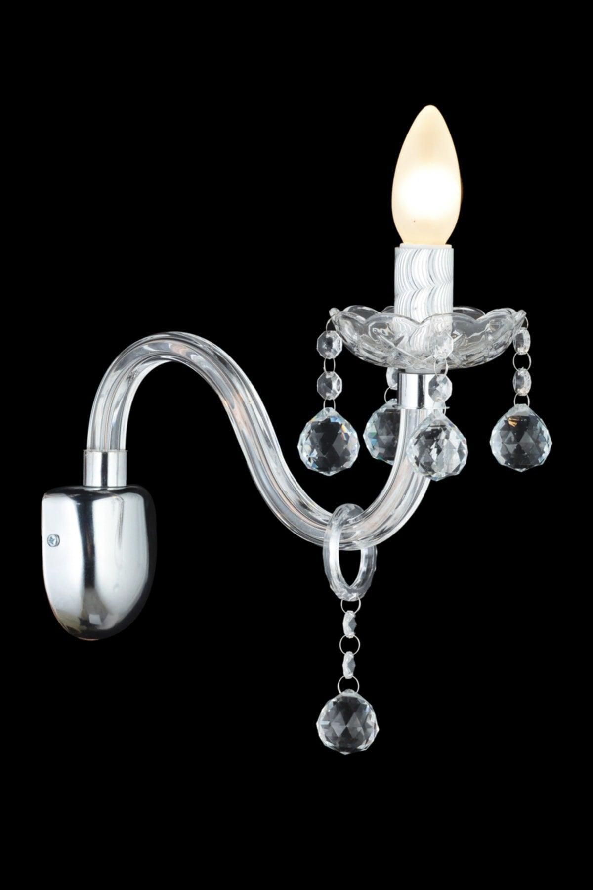 Almira Single Transparent Sconce - Swordslife