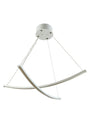 Almira White Case White Color Modern Led Double Chandelier - Swordslife
