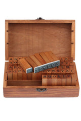 - Alphabet Stamp - Seal Set (70 Pieces - Wooden
