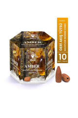 Amber Backflow Waterfall Incense Conical Backflow Incense Cones 10 Pcs/ Pieces - Swordslife