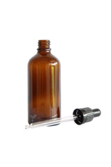 Amber Glass Bottle 100ml With Glass Dropper