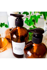 - Amber Glass Bottle - Liquid Soap And Dishwasher