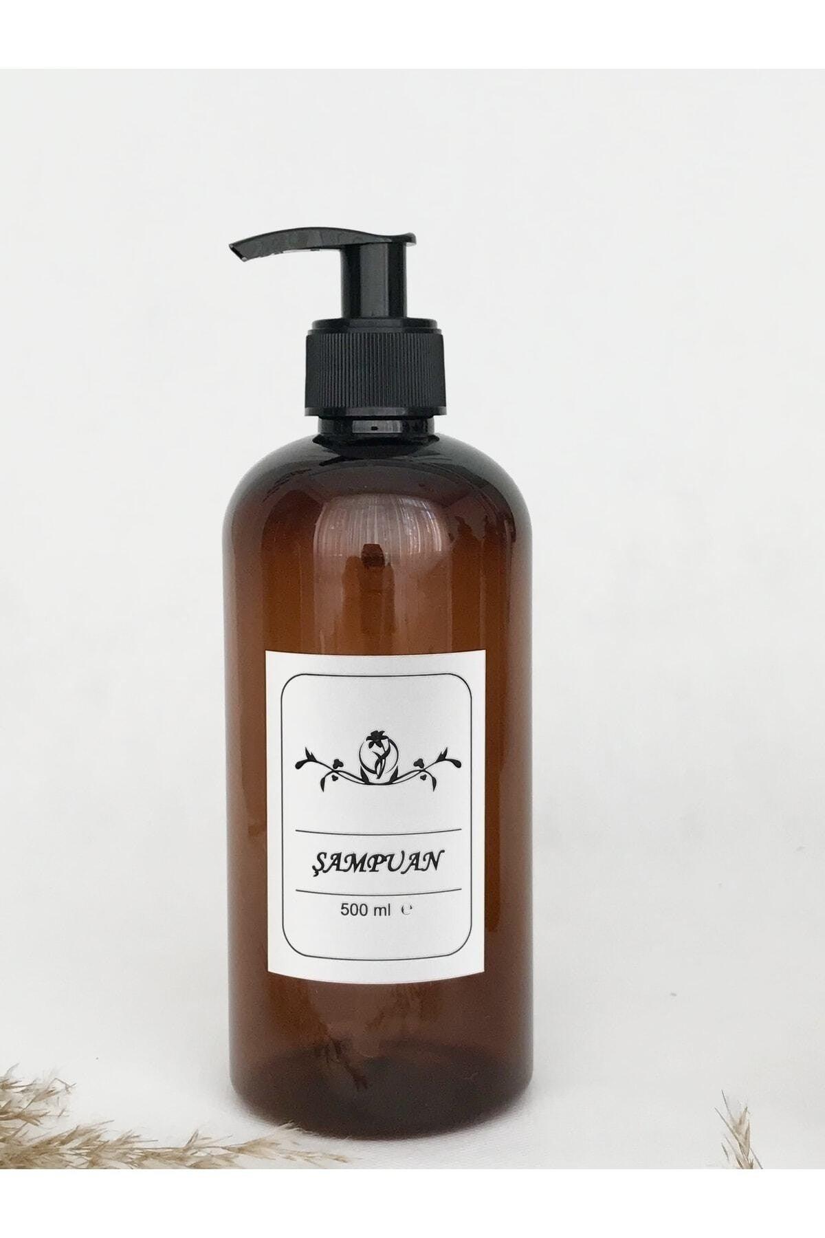 Amber Glass Look Plastic Set of 4 Bath Bottles Shampoo-shower Gel-conditioner-baby Shampoo 500 Ml - Swordslife