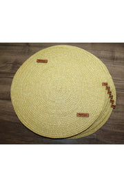 Placemat Gold & Mustard Cord Ip Supla