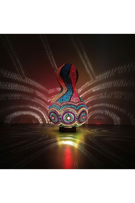 Anatolia Rainbow Fan Desktop Pumpkin Lamp Gourd - Swordslife