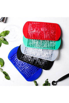 Mini Silicone Ice Cube Tray - Gray Cube-Shaped Ice Mold for Small Portions