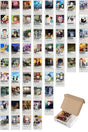 Anime Wall Poster Set - Adhesive Back Poster Collage Set - 60 Pieces - 10cm*15cm - Set with Box - Swordslife