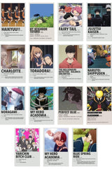 Anime Wall Poster Set - Manga Poster Collage Set - 60 Pieces - Adhesive Back - Boxed Set - Swordslife