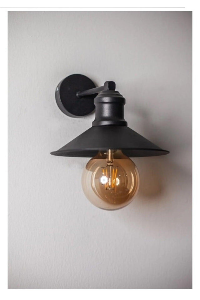 Antique Retro Rustic Black Wall Lamp Sconce - Swordslife