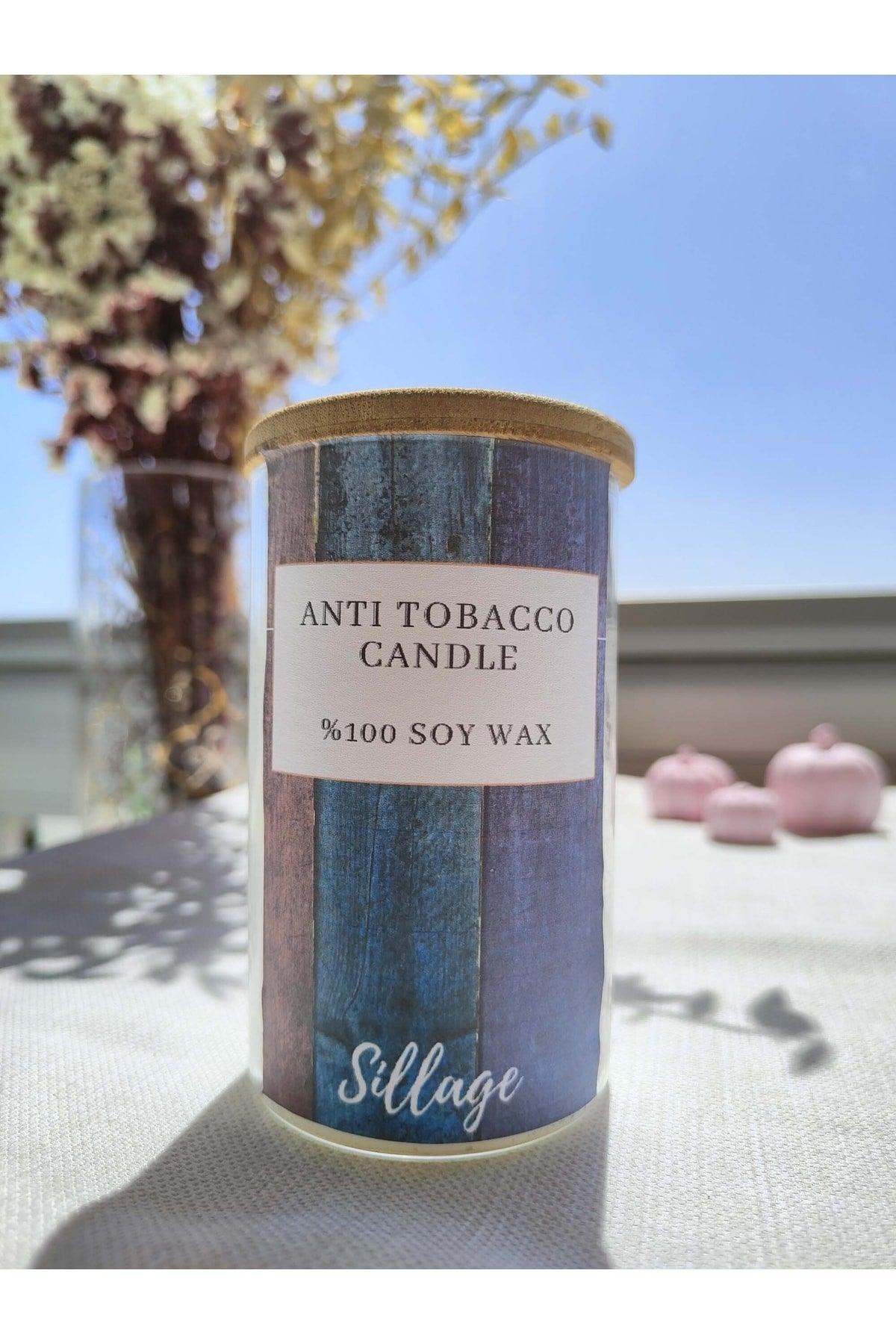 Antitobacco Luxe Scented Bamboo Lid 100% Soy Organic Therapy Candle - Swordslife