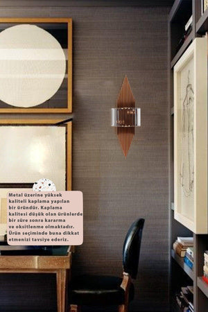 Arames Kupferfarben-Applikator Single Wall Lamp Salon Corridor Hotel Restaurant Dekorative Appliques - Swordslife