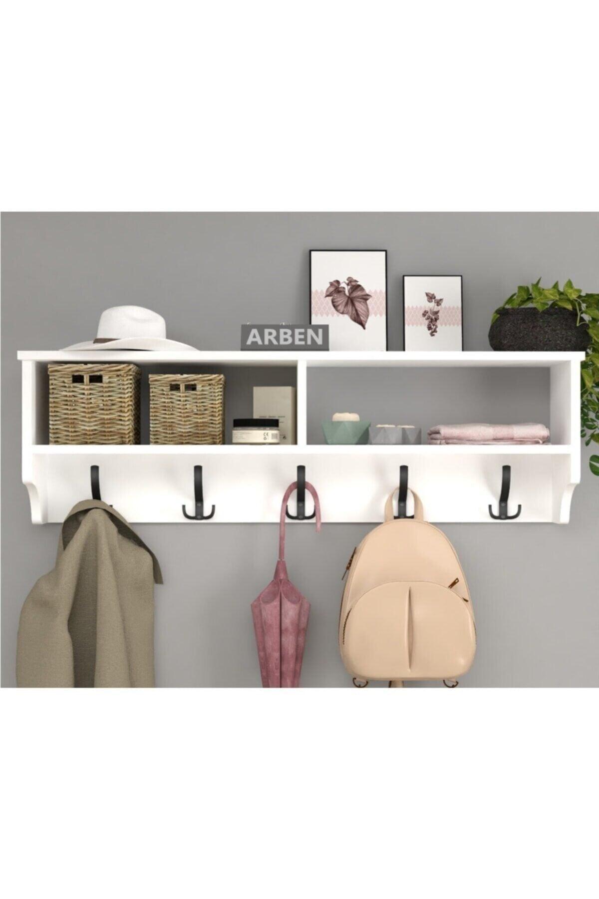 Arbentedarik Coat Rack Wall Hanger Clothes Hanger Wall Hanger With Shelf 120 Cm - Swordslife